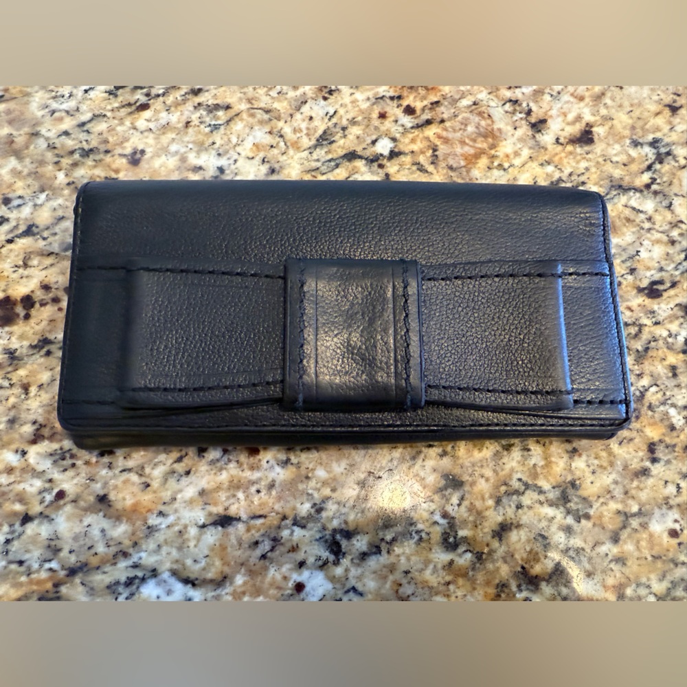 Kate Spade Black Leather Wristlet/Wallet